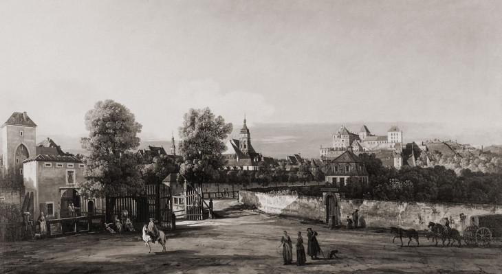 Pirnas Stadttor und Stadtmauer