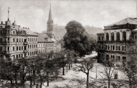 Blick zur Kirche St. Kunigunde